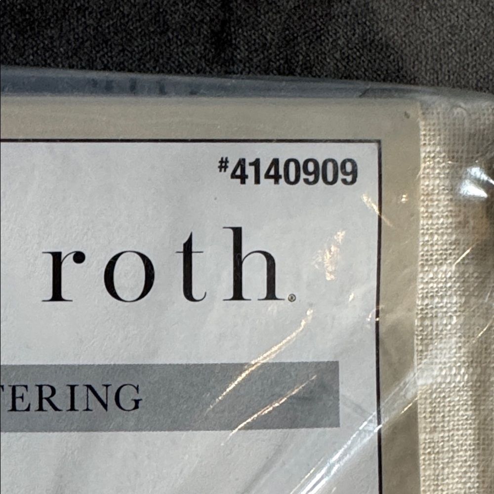 Allen + Roth Harlow Ivory Light Filtering Tie Top ONE Curtain Panel 50x95” NEW - Picture 3 of 8